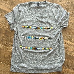 Jeweled J Crew tee